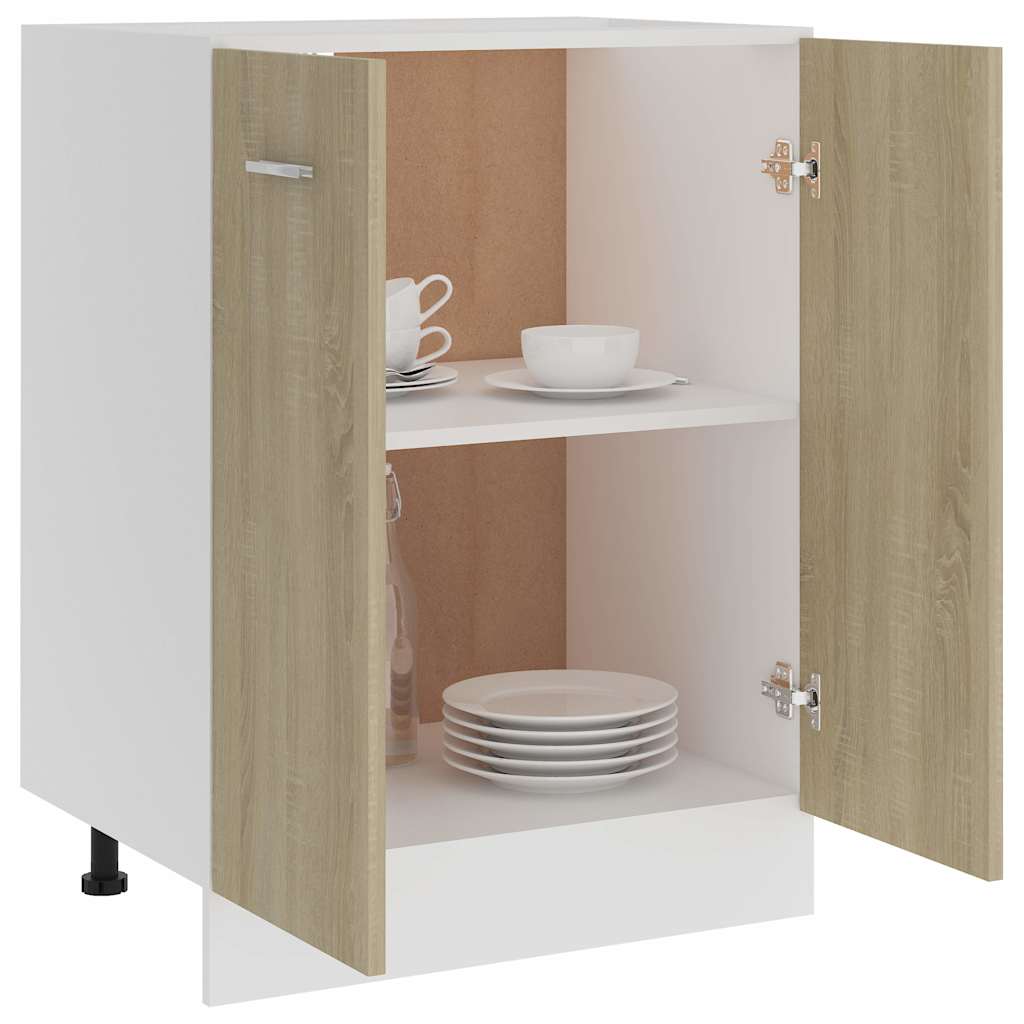 Ντουλάπι "Lyon" Sonoma Δρυς 60x46x81,5 εκ. από Τεχνητό Ξύλο - Pakobazaar