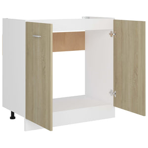Ντουλάπι Νεροχύτη Sonoma Δρυς 80 x 46 x 81,5 εκ. Επεξ. Ξύλο