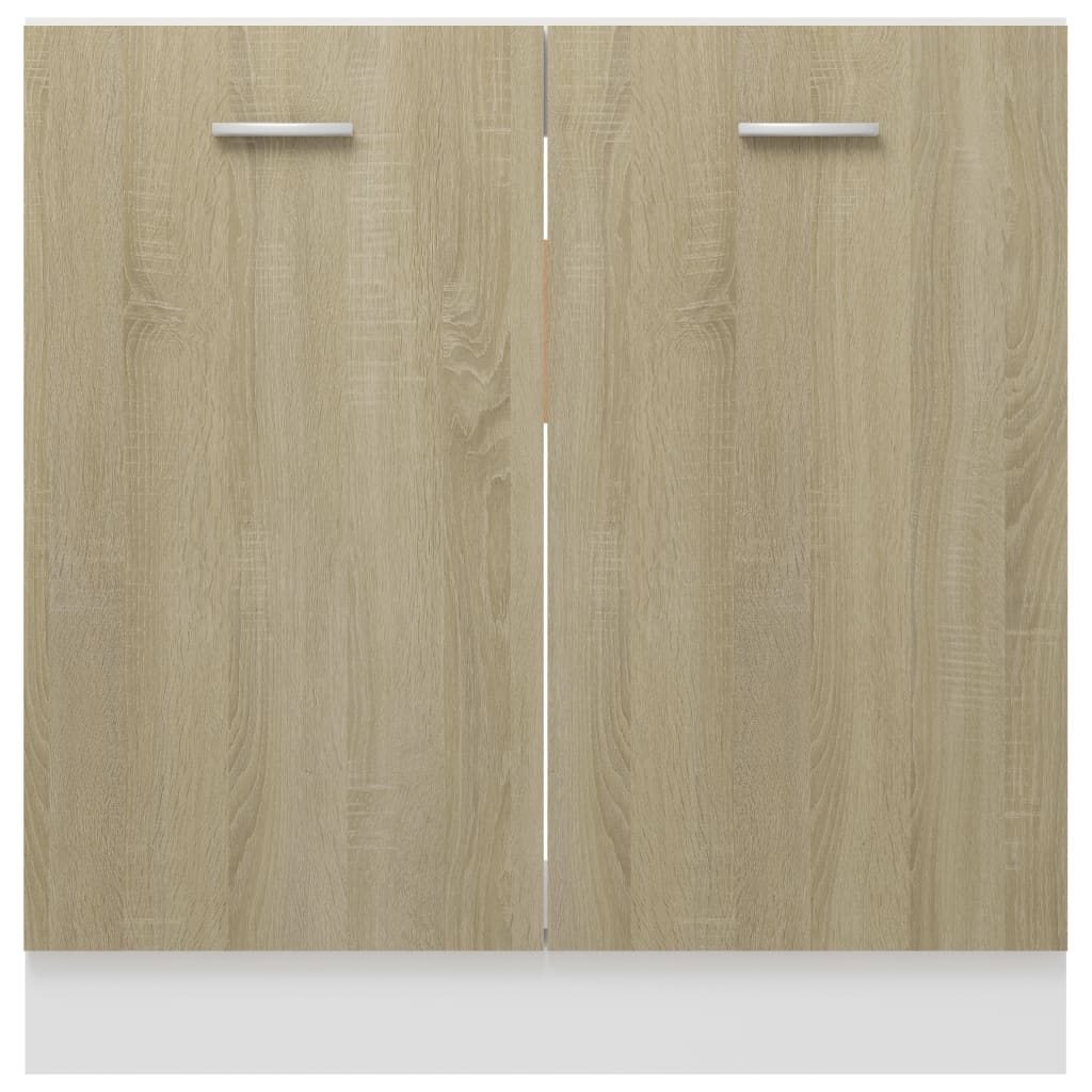 Ντουλάπι Νεροχύτη Sonoma Δρυς 80 x 46 x 81,5 εκ. Επεξ. Ξύλο