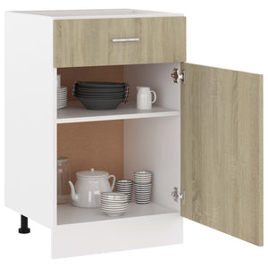 Ντουλάπι με Συρτάρια "Lyon" σε Χρώμα Sonoma Δρυς 50x46x81,5 εκ. από Τεχνητό Ξύλο