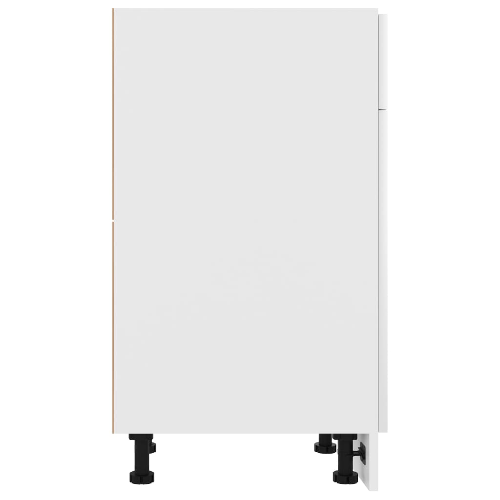 Ντουλάπι με Συρτάρι Lyon Γυαλιστερό Λευκό 50x46x81,5εκ.