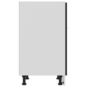Ντουλάπι με Συρτάρια "Lyon" Μαύρο 60x46x81,5 εκ. από Τεχνητό Ξύλο