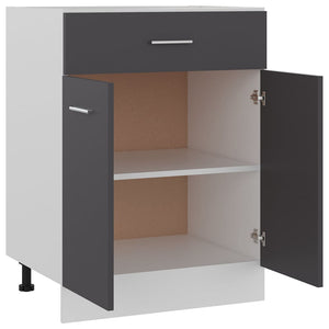 Ντουλάπι με Συρτάρι Lyon Γκρι 60x46x81,5 εκ. Μοριοσανίδα