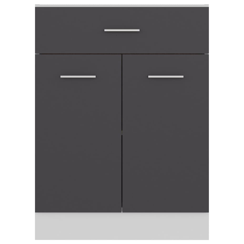 Ντουλάπι με Συρτάρι Lyon Γκρι 60x46x81,5 εκ. Μοριοσανίδα