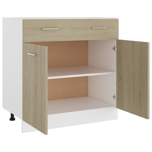 Ντουλάπι με Συρτάρι Sonoma Δρυς 80x46x81,5 εκ. Επεξ. Ξύλο
