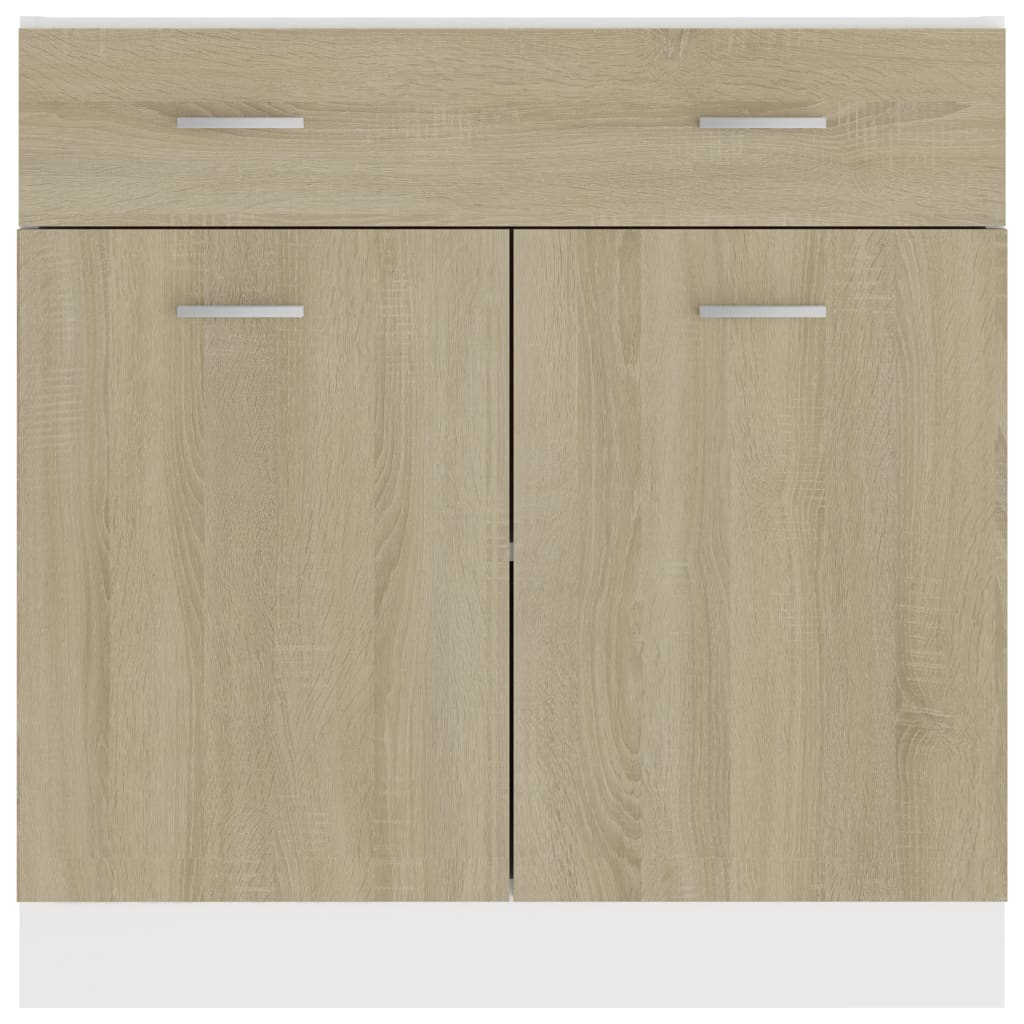 Ντουλάπι με Συρτάρι Sonoma Δρυς 80x46x81,5 εκ. Επεξ. Ξύλο