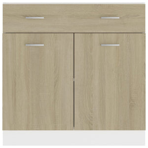 Ντουλάπι με Συρτάρι Sonoma Δρυς 80x46x81,5 εκ. Επεξ. Ξύλο