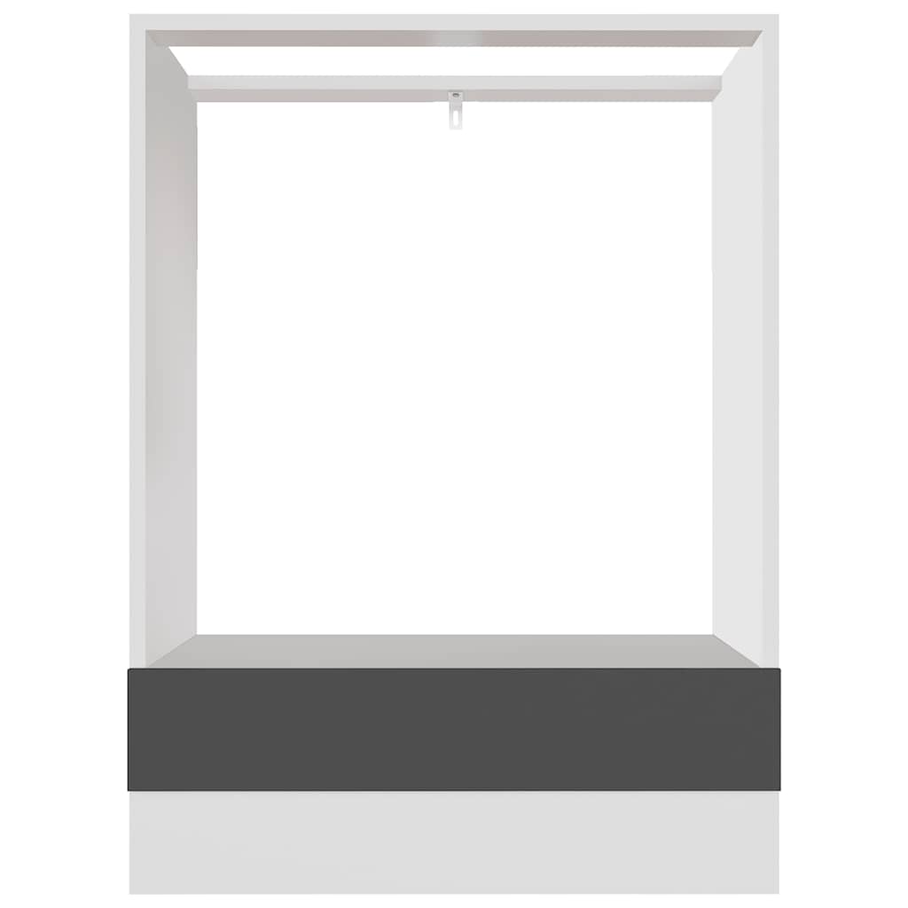 Ντουλάπι για Φούρνο Lyon Γκρι 60x46x81,5 εκ. Μοριοσανίδα