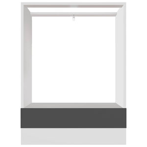Ντουλάπι για Φούρνο Lyon Γκρι 60x46x81,5 εκ. Μοριοσανίδα