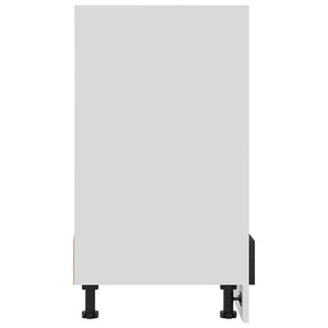 Ντουλάπι για Φούρνο Lyon Γυαλιστερό Μαύρο 60x46x81,5εκ.