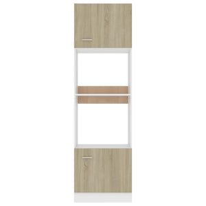 Ντουλάπι Φούρνου Μικροκυμάτων Sonoma Δρυς 60x57x207εκ Επεξ Ξύλο