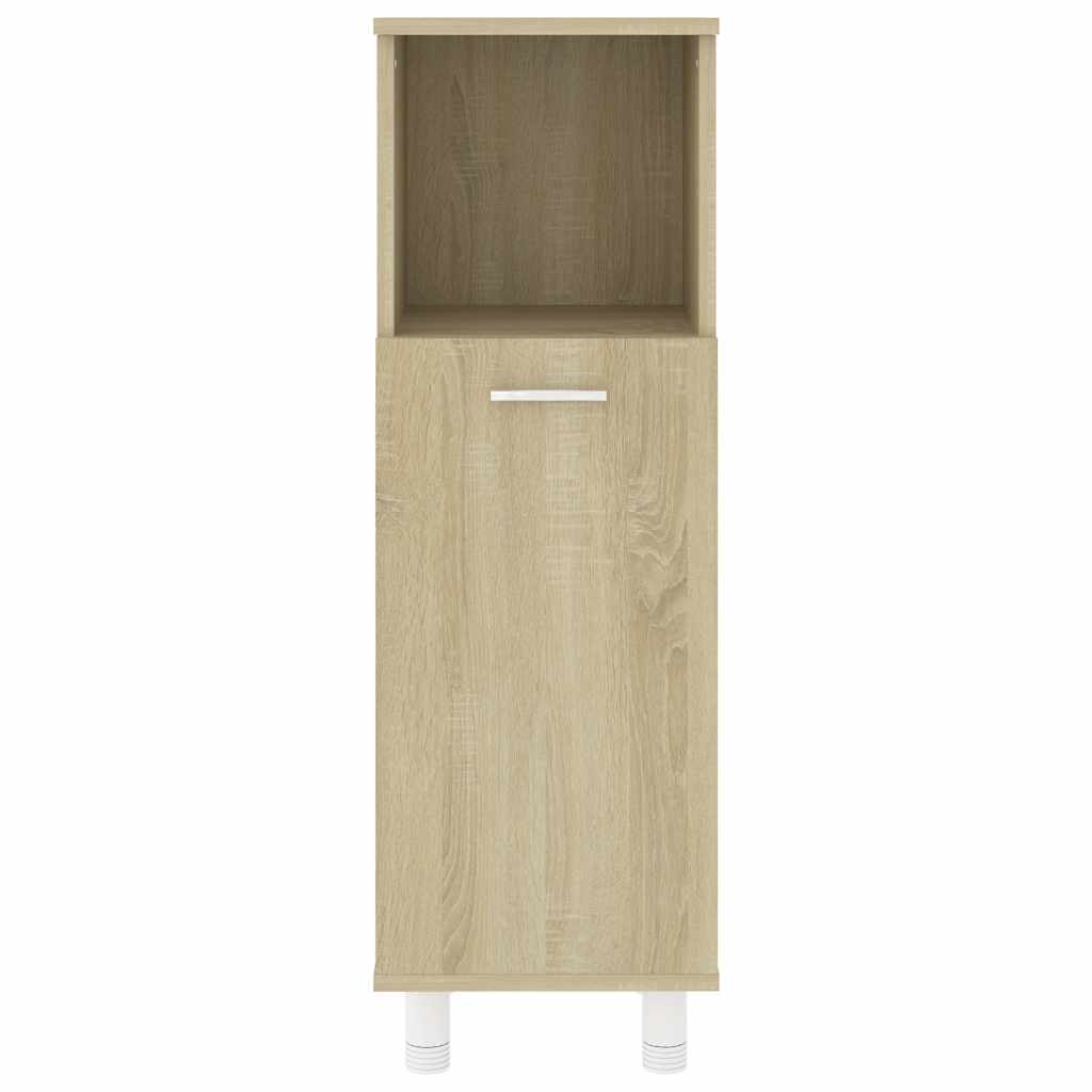 Στήλη Μπάνιου Sonoma Δρυς 30 x 30 x 95 εκ. από Επεξ. Ξύλο