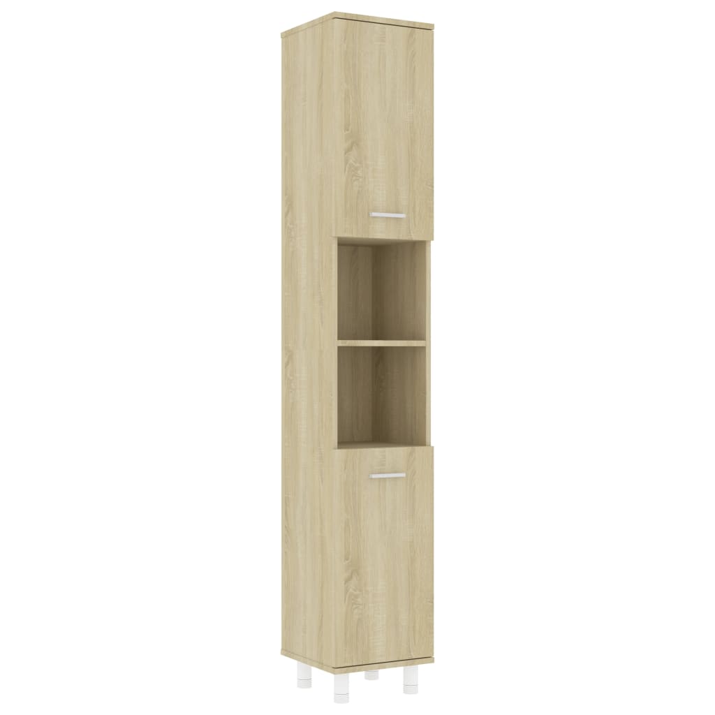 Στήλη Μπάνιου Sonoma Δρυς 30 x 30 x 179 εκ. από Επεξ. Ξύλο - Pakobazaar