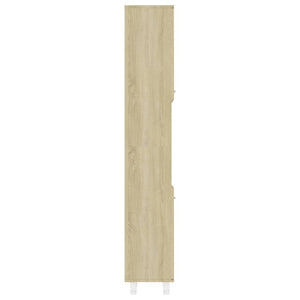 Στήλη Μπάνιου Sonoma Δρυς 30 x 30 x 179 εκ. από Επεξ. Ξύλο - Pakobazaar