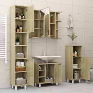 Στήλη Μπάνιου Sonoma Δρυς 30 x 30 x 179 εκ. από Επεξ. Ξύλο - Pakobazaar