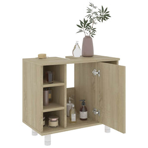 Ντουλάπι Νιπτήρα Sonoma Δρυς 60 x 32 x 53,5 εκ. από Επεξ. Ξύλο