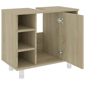 Ντουλάπι Νιπτήρα Sonoma Δρυς 60 x 32 x 53,5 εκ. από Επεξ. Ξύλο