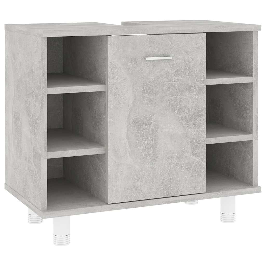 Ντουλάπι Νιπτήρα Γκρι Σκυροδέματος 60x32x53,5 εκ. Μοριοσανίδα