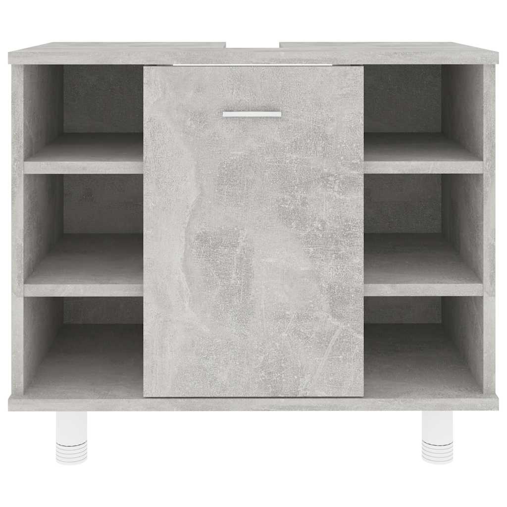 Ντουλάπι Νιπτήρα Γκρι Σκυροδέματος 60x32x53,5 εκ. Μοριοσανίδα