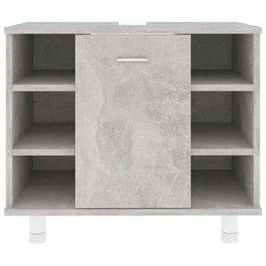 Ντουλάπι Νιπτήρα Γκρι Σκυροδέματος 60x32x53,5 εκ. Μοριοσανίδα
