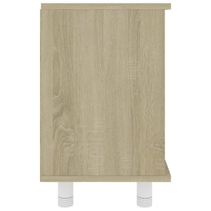 Ντουλάπι Νιπτήρα Λευκό/Sonoma Δρυς 60x32x53,5 εκ. Μοριοσανίδα