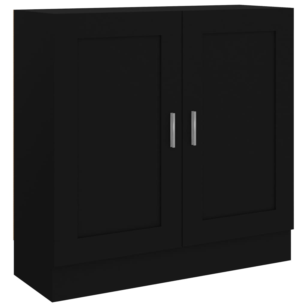 Βιβλιοθήκη Μαύρη 82,5 x 30,5 x 80 εκ. Επεξ. Ξύλο