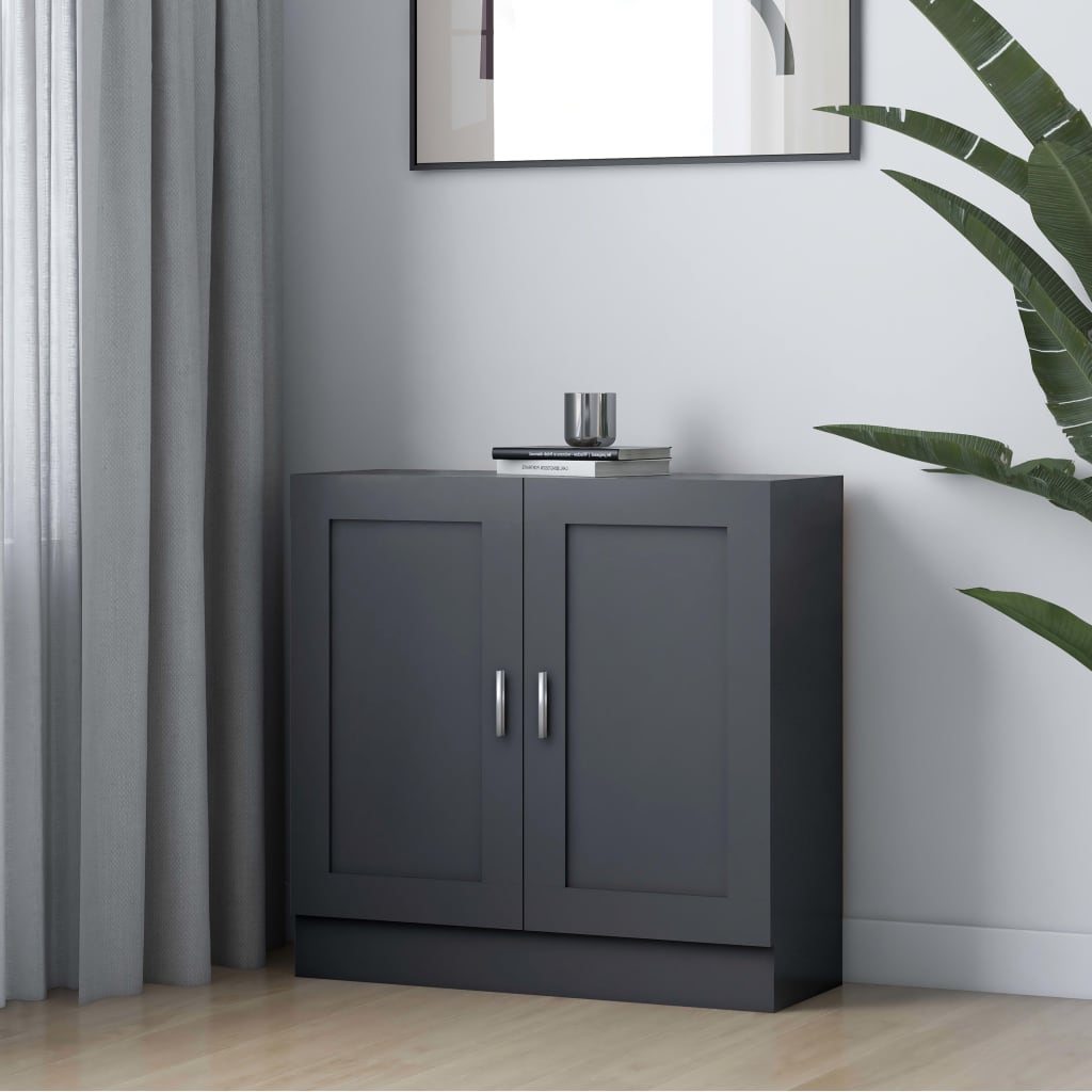 Βιβλιοθήκη Γκρι 82,5 x 30,5 x 80 εκ. Μοριοσανίδα
