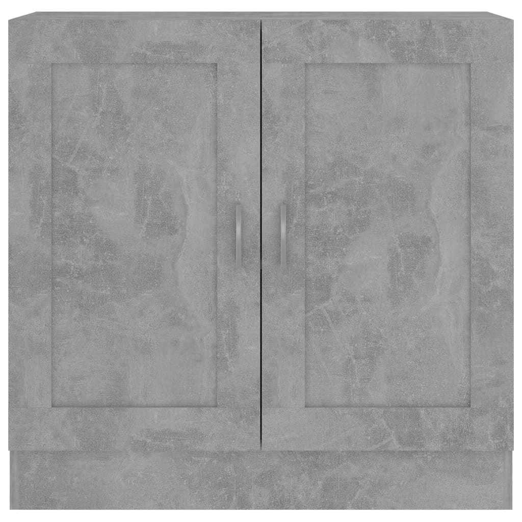 Βιβλιοθήκη Γκρι του Σκυροδέματος 82,5x30,5x80 εκ. Επεξ. Ξύλο - Pakobazaar