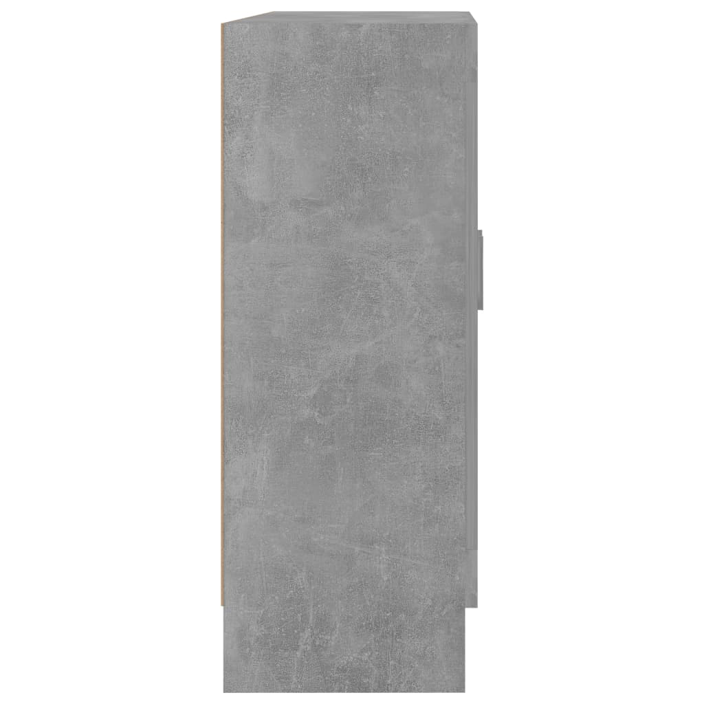 Βιβλιοθήκη Γκρι του Σκυροδέματος 82,5x30,5x80 εκ. Επεξ. Ξύλο - Pakobazaar