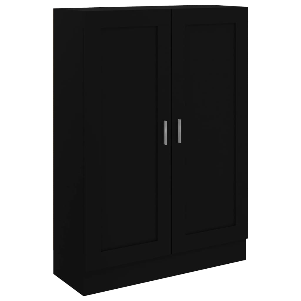 Βιβλιοθήκη Μαύρη 82,5 x 30,5 x 115 εκ. Επεξ. Ξύλο - Pakobazaar