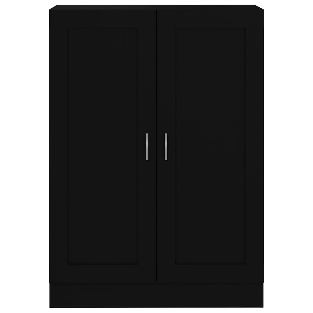 Βιβλιοθήκη Μαύρη 82,5 x 30,5 x 115 εκ. Επεξ. Ξύλο - Pakobazaar