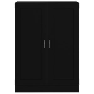Βιβλιοθήκη Μαύρη 82,5 x 30,5 x 115 εκ. Επεξ. Ξύλο - Pakobazaar