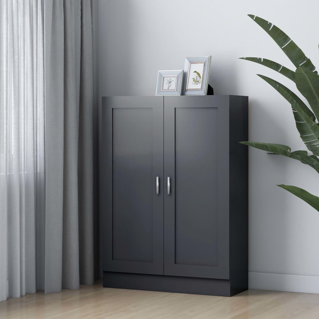 Βιβλιοθήκη Γκρι 82,5 x 30,5 x 115 εκ. Μοριοσανίδα