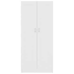 Βιβλιοθήκη Λευκή 82,5 x 30,5 x 185,5 εκ. Επεξ. Ξύλο