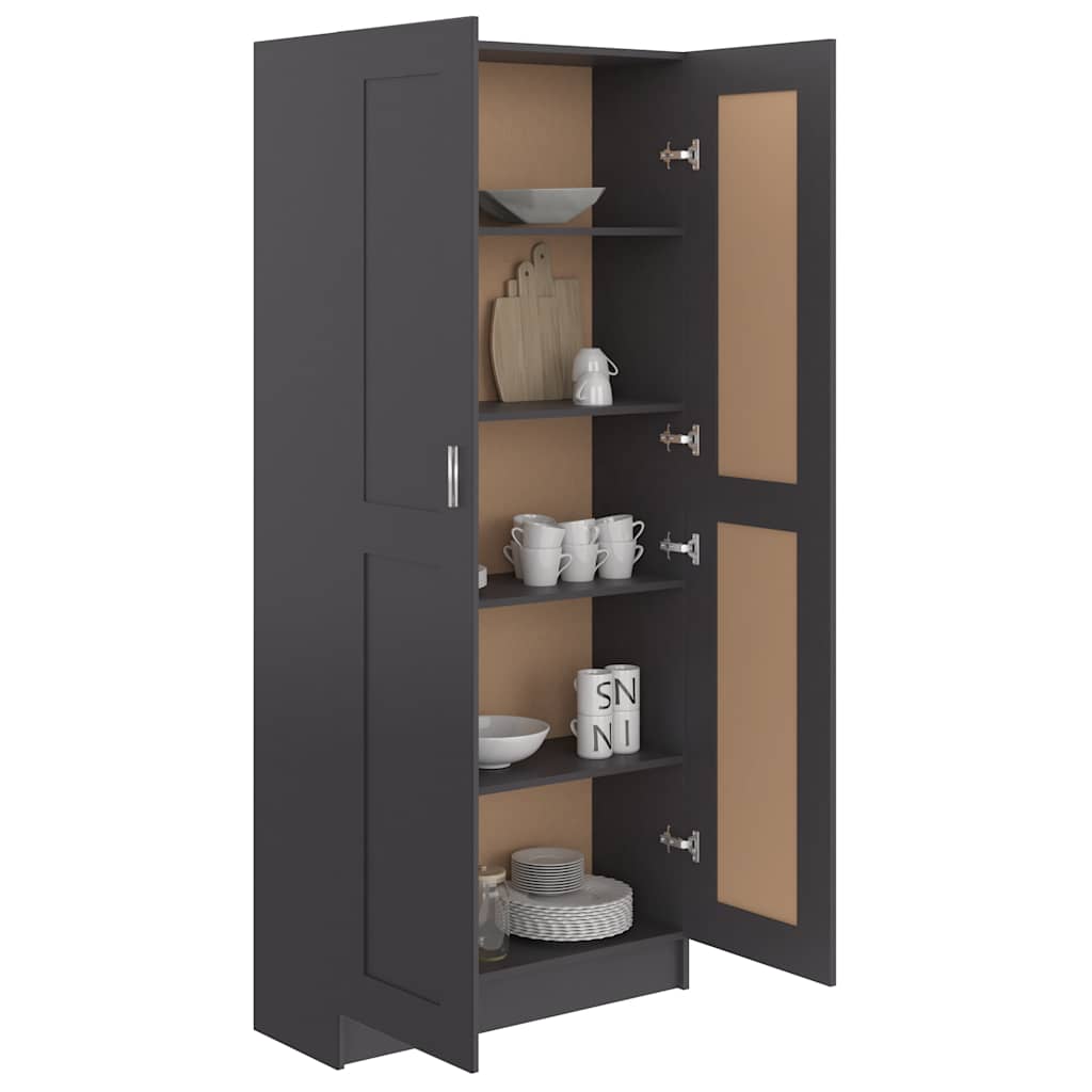 Βιβλιοθήκη Γκρι 82,5 x 30,5 x 185,5 εκ. Μοριοσανίδα - Pakobazaar