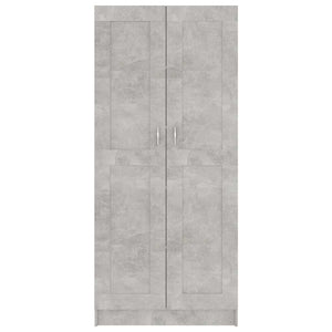 Βιβλιοθήκη Γκρι Σκυροδέματος 82,5x30,5x185,5 εκ. Μοριοσανίδα - Pakobazaar