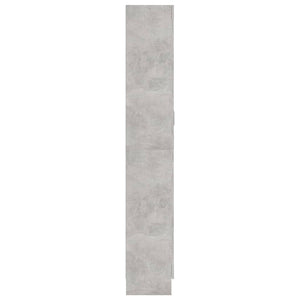 Βιβλιοθήκη Γκρι Σκυροδέματος 82,5x30,5x185,5 εκ. Μοριοσανίδα - Pakobazaar
