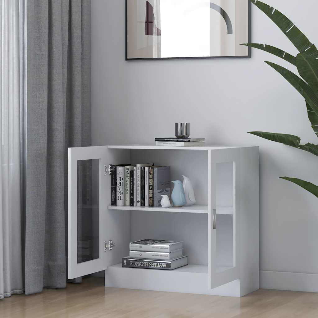 Βιτρίνα Λευκή 82,5 x 30,5 x 80 εκ. Επεξ. Ξύλο - Pakobazaar