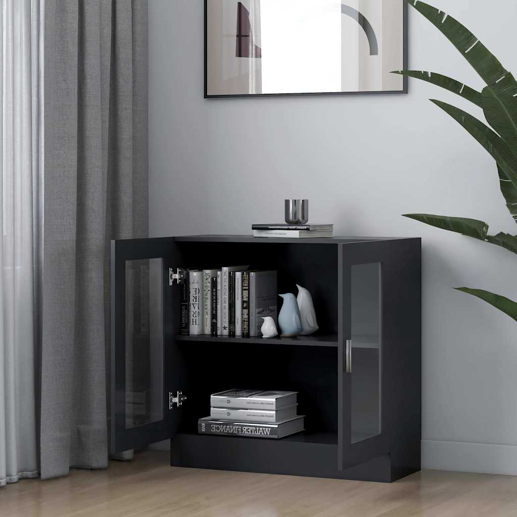 Βιτρίνα Γκρι 82,5 x 30,5 x 80 εκ. Μοριοσανίδα