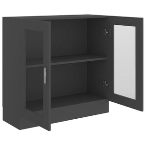 Βιτρίνα Γκρι 82,5 x 30,5 x 80 εκ. Μοριοσανίδα