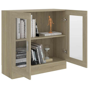 Βιτρίνα Χρώμα Sonoma Δρυς 82,5 x 30,5 x 80 εκ. Επεξ. Ξύλο - Pakobazaar