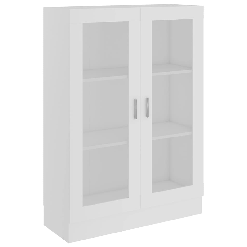 Βιτρίνα Λευκή 82,5 x 30,5 x 115 εκ. Επεξ. Ξύλο