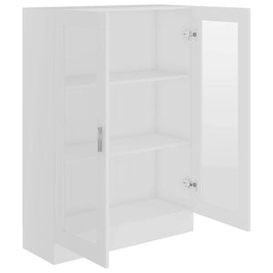 Βιτρίνα Λευκή 82,5 x 30,5 x 115 εκ. Επεξ. Ξύλο