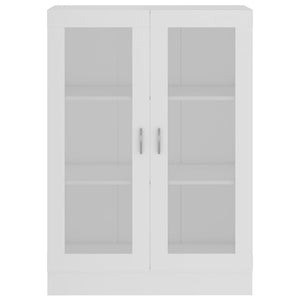 Βιτρίνα Λευκή 82,5 x 30,5 x 115 εκ. Επεξ. Ξύλο