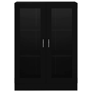 Βιτρίνα Μαύρη 82,5 x 30,5 x 115 εκ. Επεξ. Ξύλο - Pakobazaar