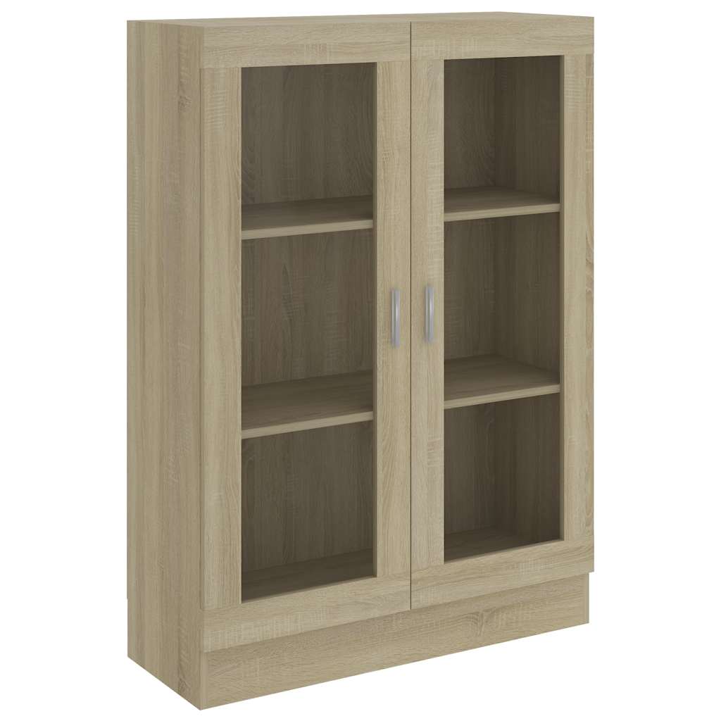 Βιτρίνα Χρώμα Sonoma Δρυς 82,5 x 30,5 x 115 εκ. Επεξ. Ξύλο - Pakobazaar