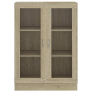 Βιτρίνα Χρώμα Sonoma Δρυς 82,5 x 30,5 x 115 εκ. Επεξ. Ξύλο - Pakobazaar