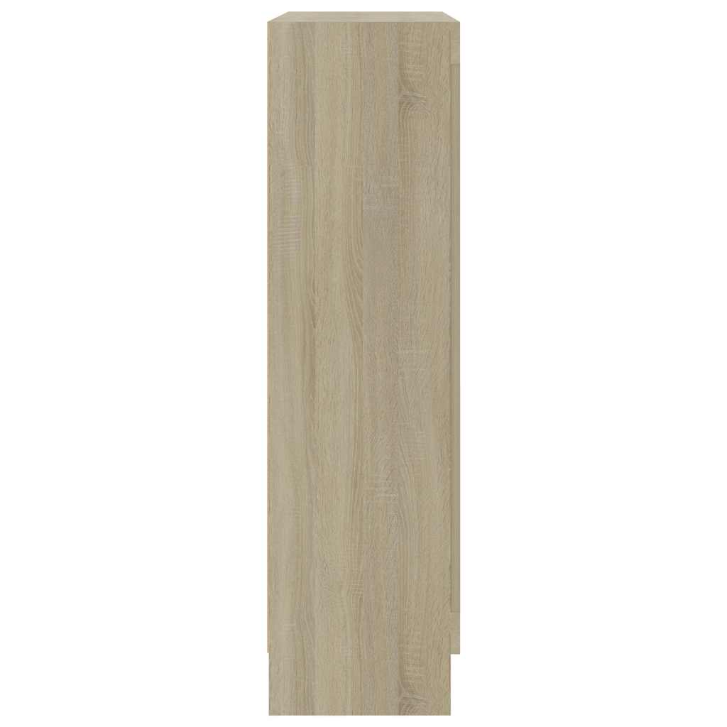 Βιτρίνα Χρώμα Sonoma Δρυς 82,5 x 30,5 x 115 εκ. Επεξ. Ξύλο - Pakobazaar