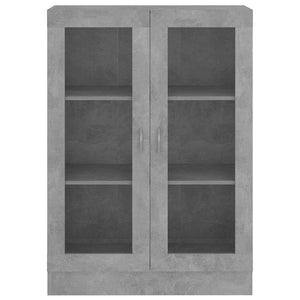 Βιτρίνα Γκρι του Σκυροδέματος 82,5 x 30,5 x 115 εκ. Επεξ. Ξύλο - Pakobazaar