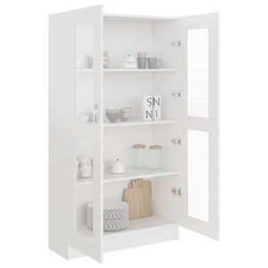 Βιτρίνα Λευκή 82,5 x 30,5 x 150 εκ. Επεξ. Ξύλο - Pakobazaar